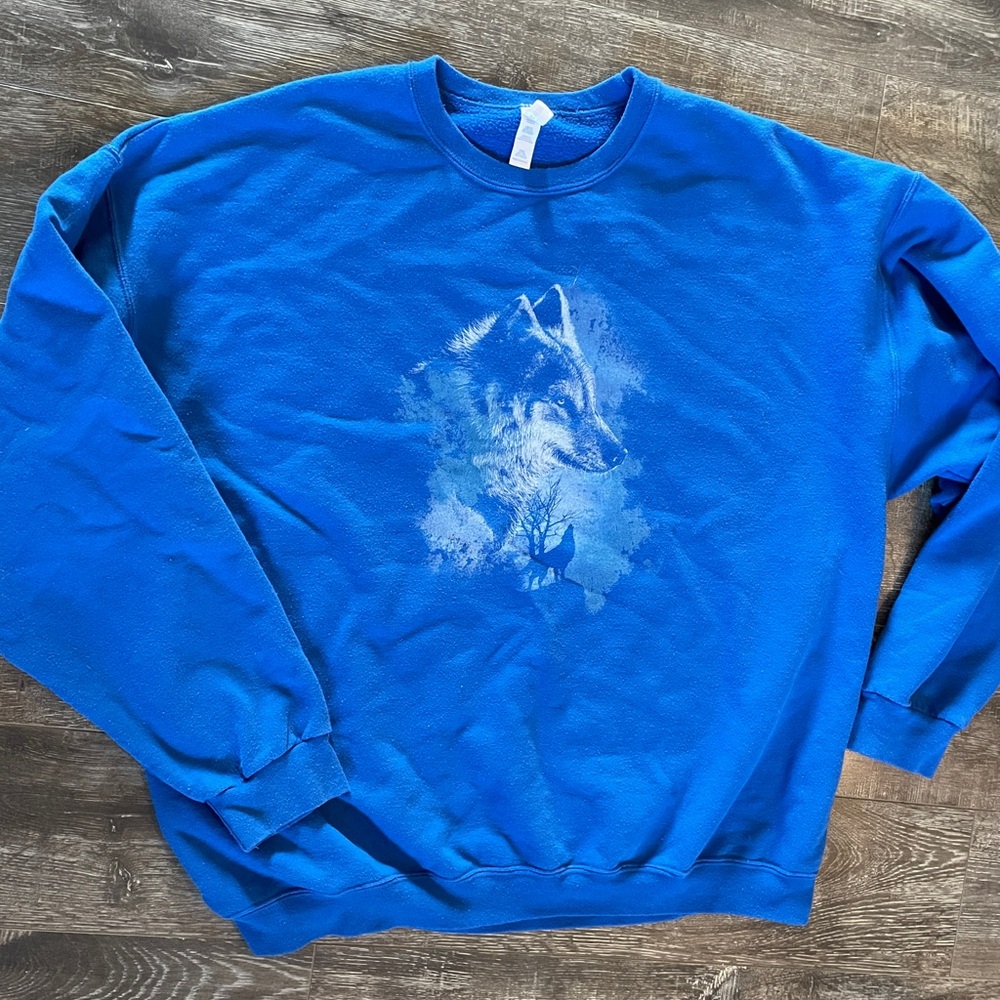 Vintage Jerzees Wolf Crewneck.